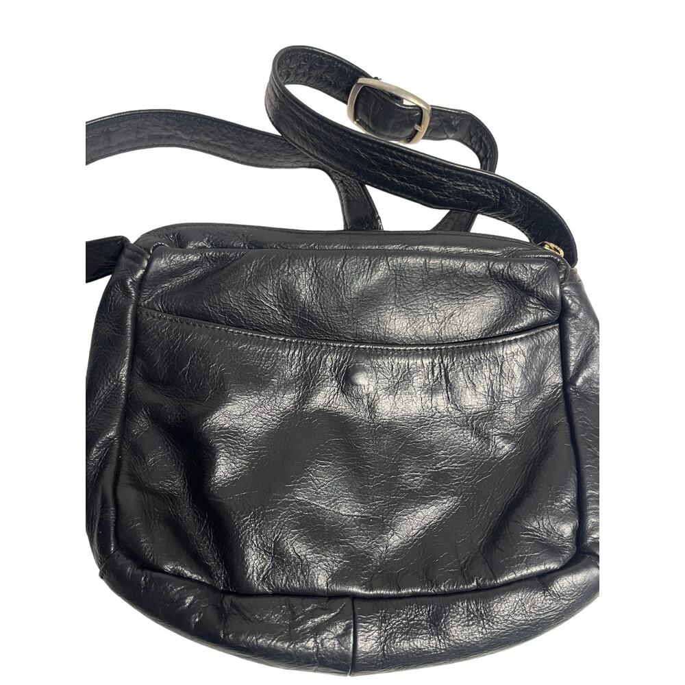 Coronado Leather Co Black Leather Concealed Carry Purse Shoulder Bag - Picture 3 of 13